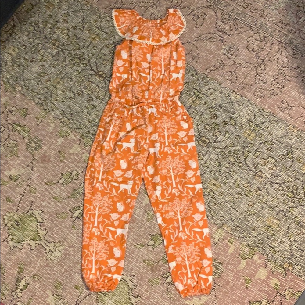 Eleanor Rose Size 6-7 Girls Jumpsuit
